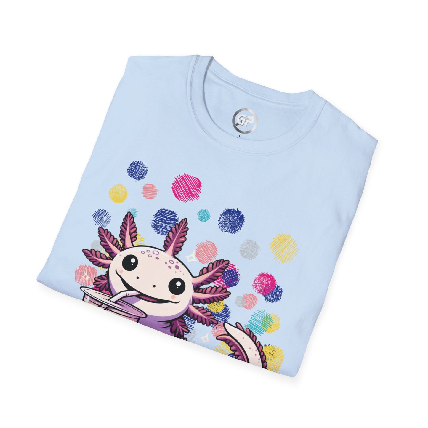 Axolotl Loves Boba T-shirt