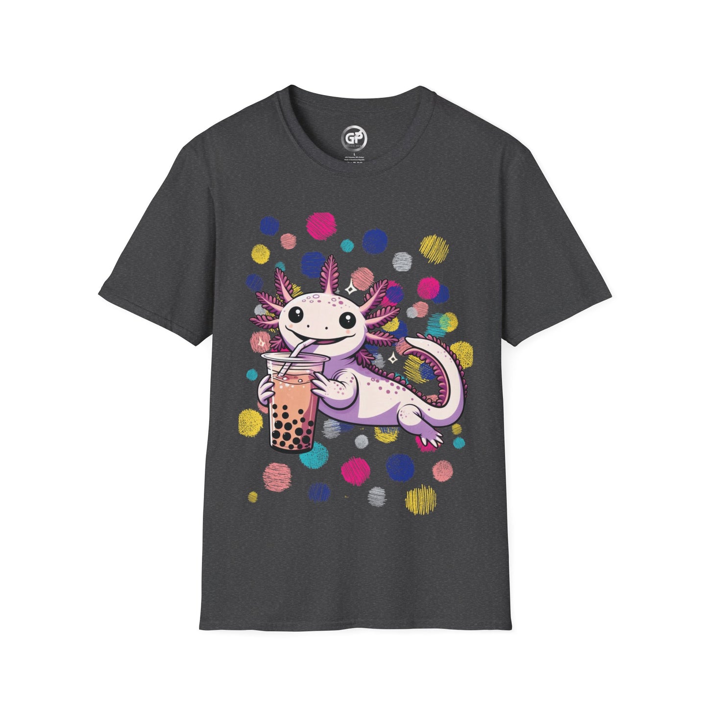 Axolotl Loves Boba T-shirt