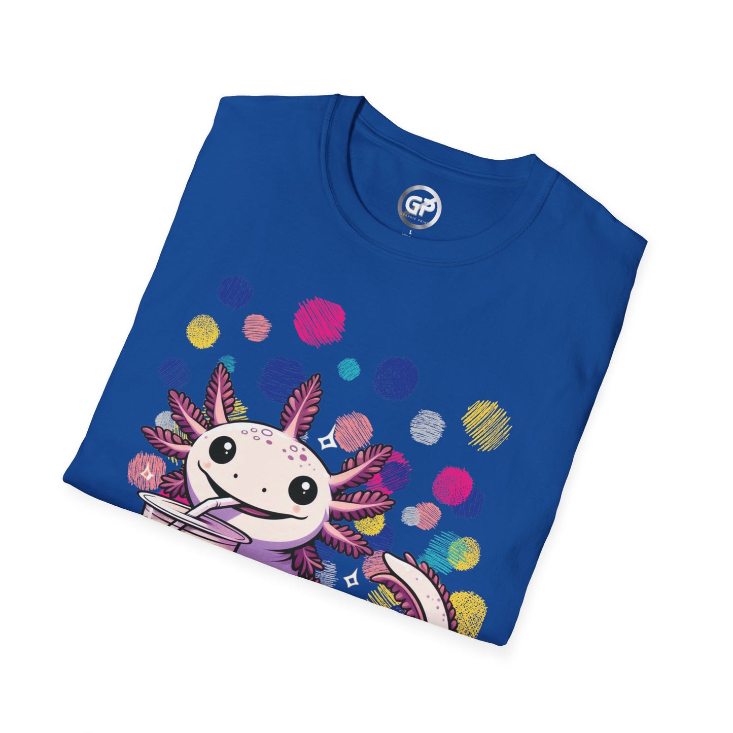 Axolotl Loves Boba T-shirt