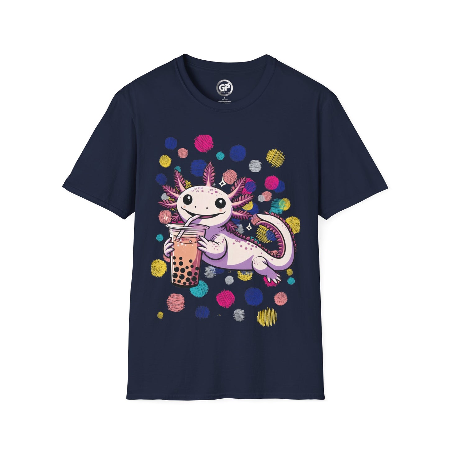 Axolotl Loves Boba T-shirt